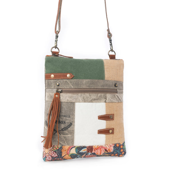 Boulangerie Floral Trim Crossbody Bag - Myra USA