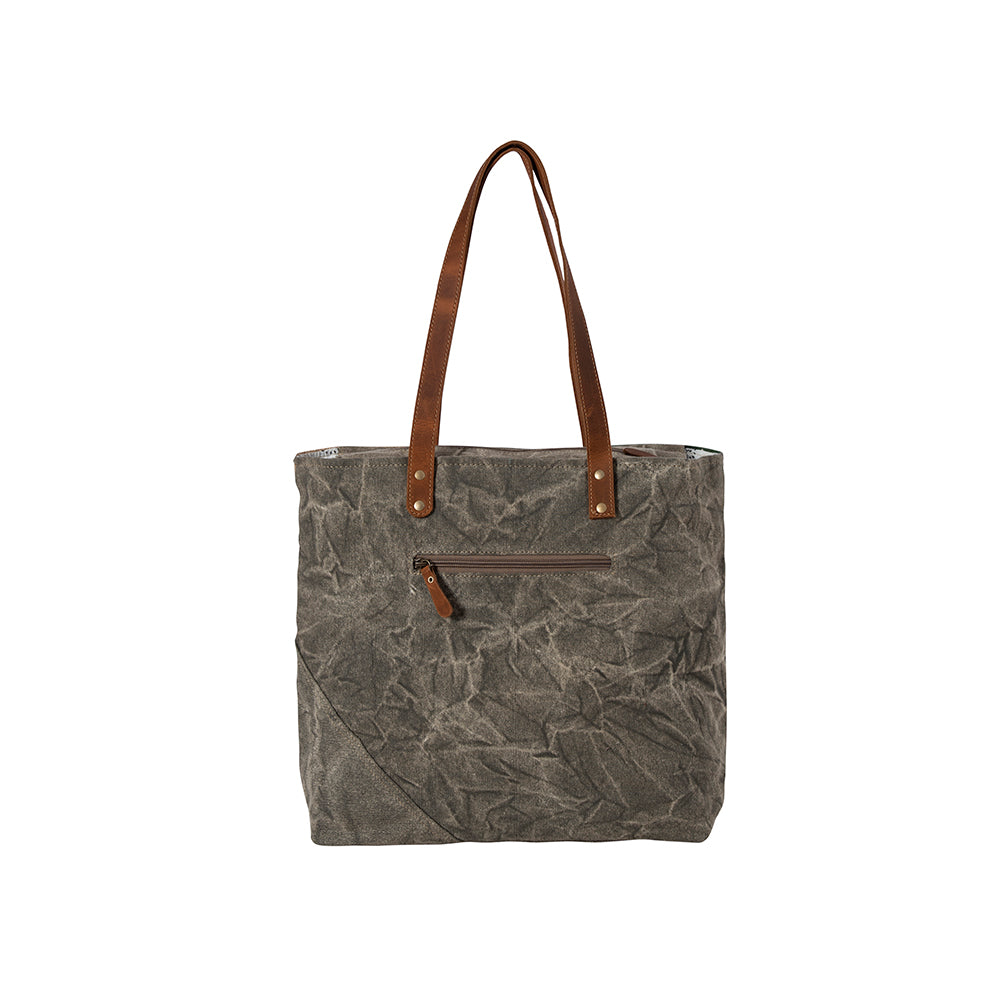 Boulangerie Floral Trim Tote Bag - Myra USA