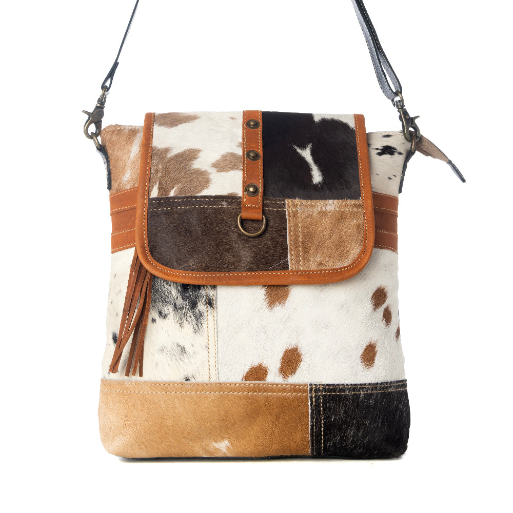 Tyler Ridge Leather Hairon Bag - Myra USA