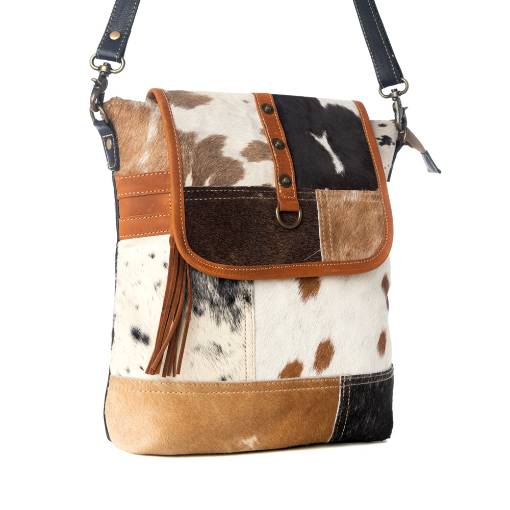 Tyler Ridge Leather Hairon Bag - Myra USA