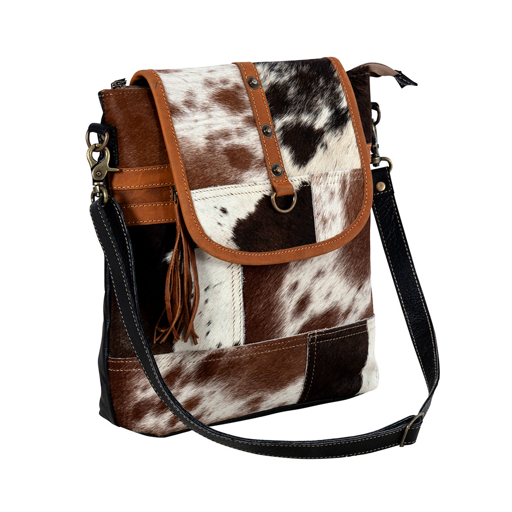 Tyler Ridge Leather Hairon Bag - Myra USA