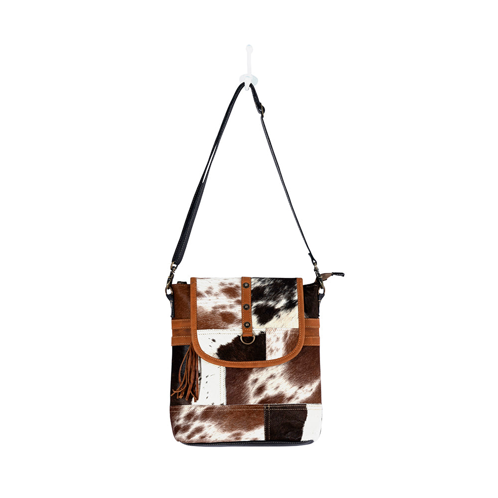 Tyler Ridge Leather Hairon Bag - Myra USA
