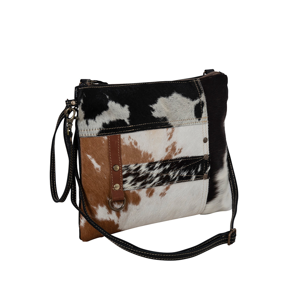 Tyler Ridge Hair-on Leather Bag - Myra USA