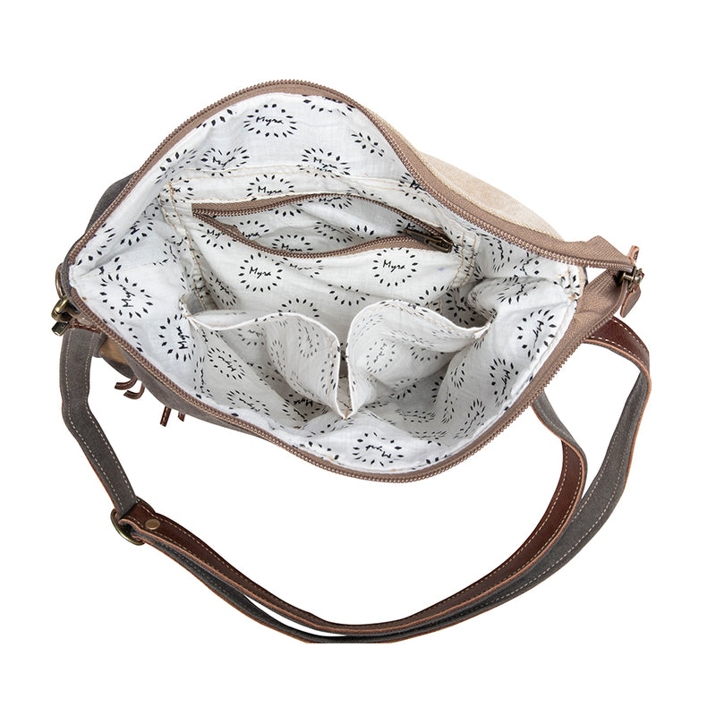 Myra Clear Leather Crossbody Bag