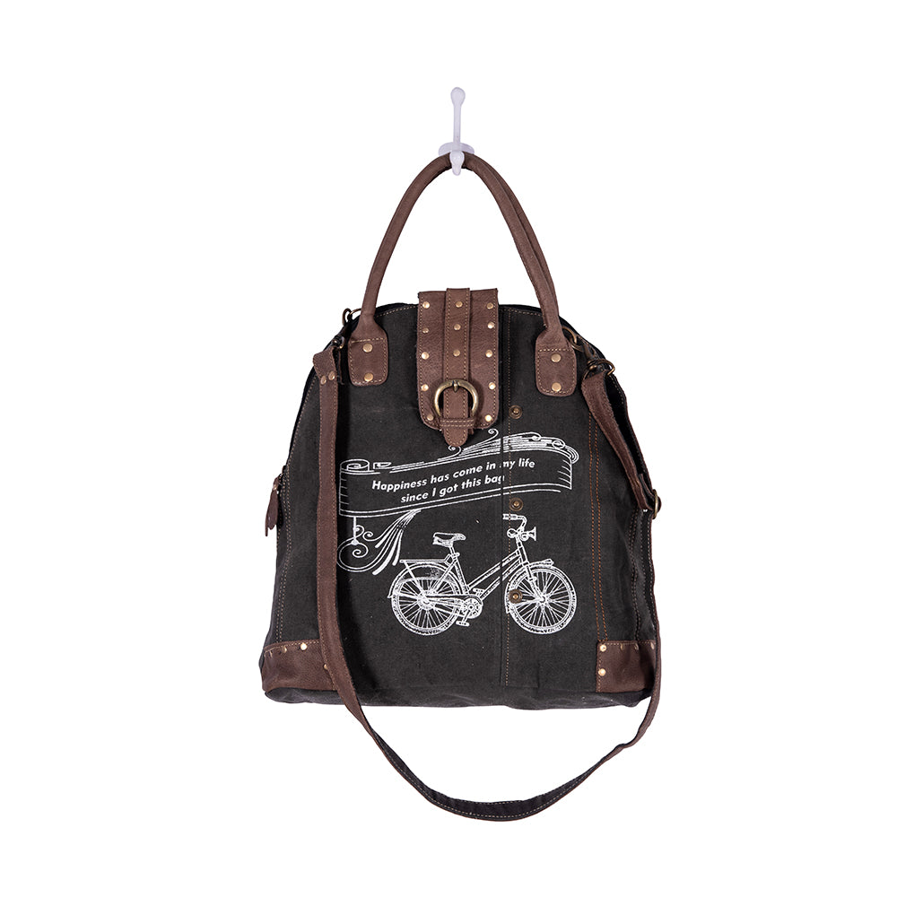 Do Well Bicycle Canvas Shoulder Bag - Myra USA