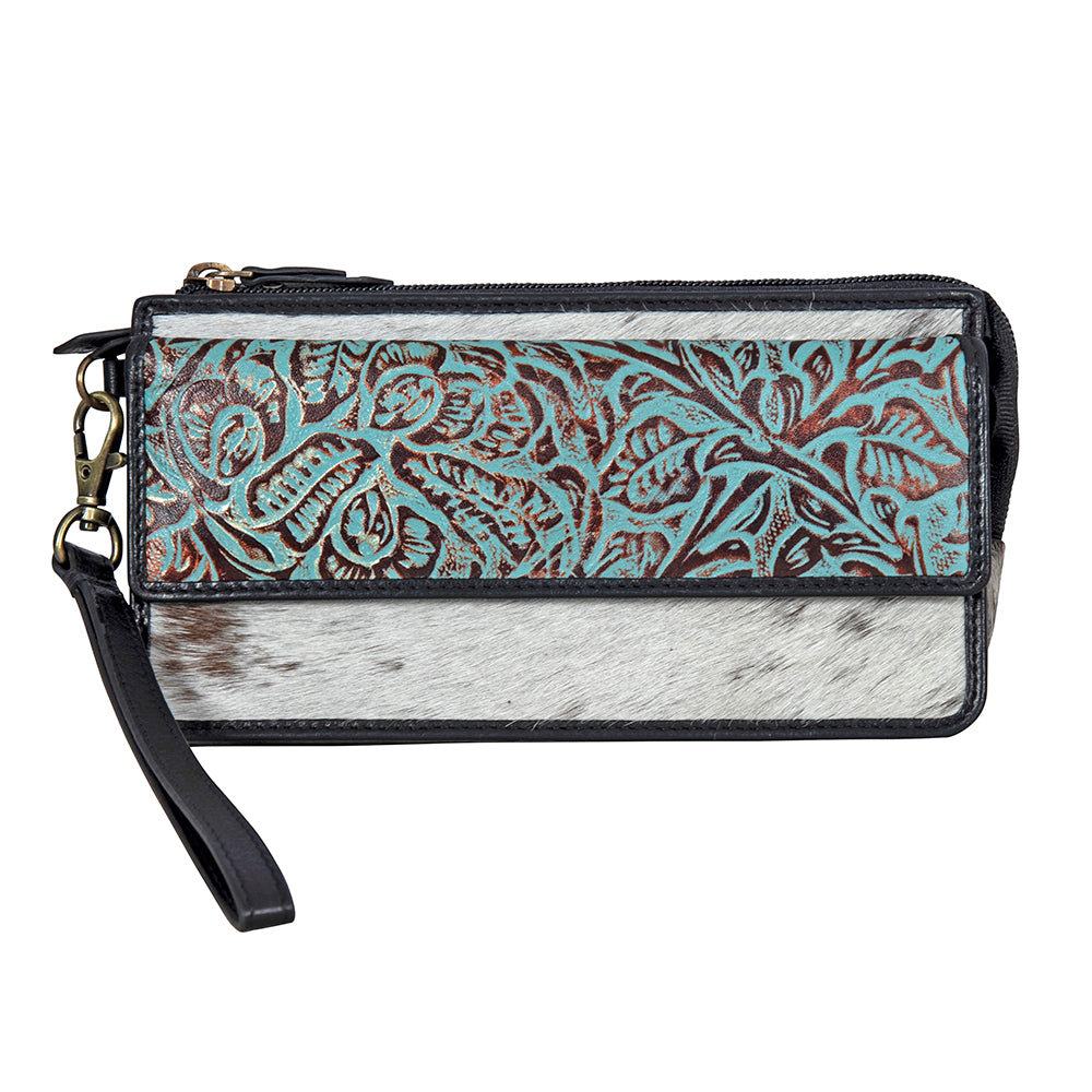 Kettle Hill Hand-Tooled Banded Wallet - Myra USA
