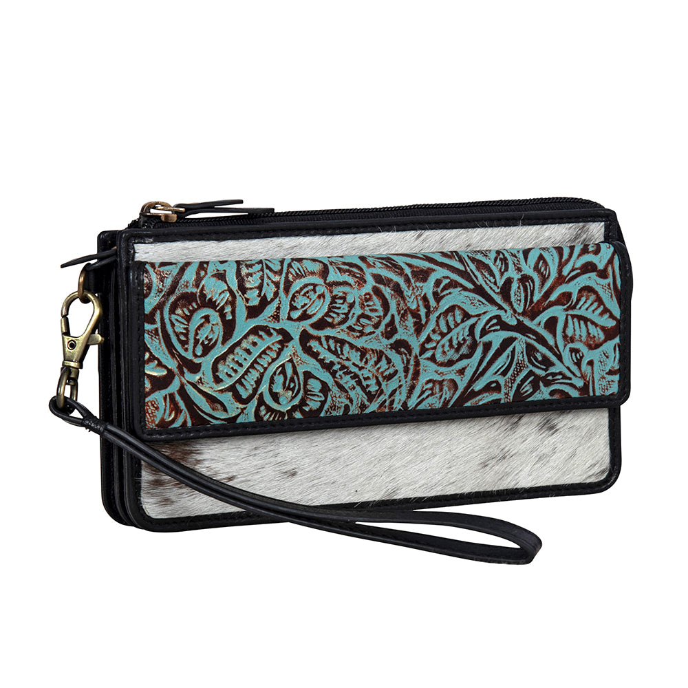 Kettle Hill Hand-Tooled Banded Wallet - Myra USA