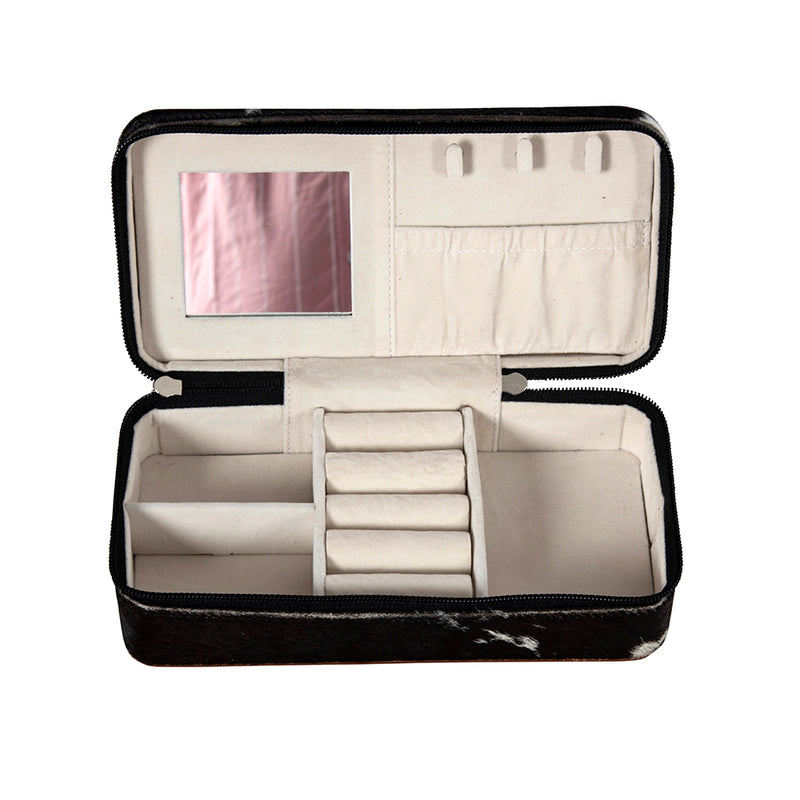 Tilly Bluff Rectangle Hair-on Hide Jewelry Box