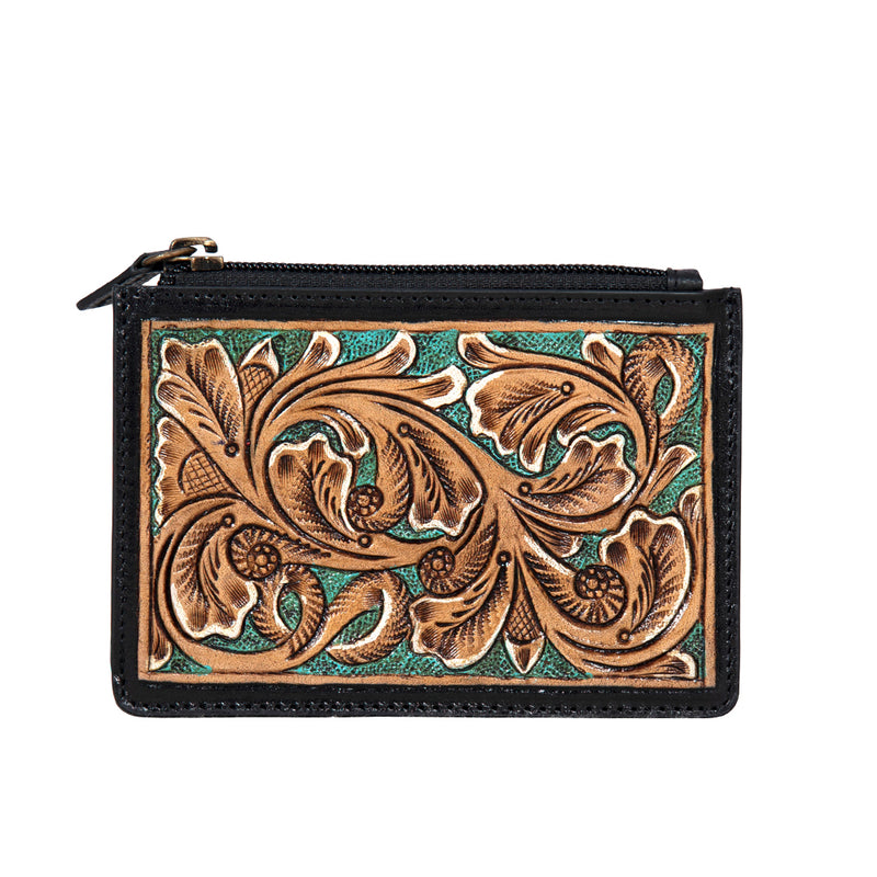 Prairie Dusk Hand-tooled Card Holder