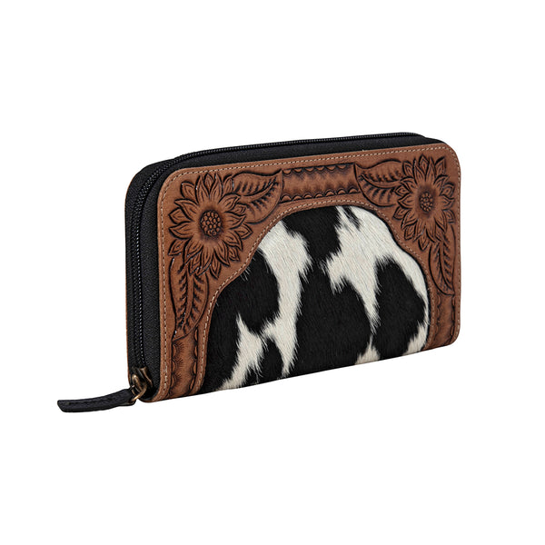 Canyon Sunrise Clutch Hair-on Hide Wallet