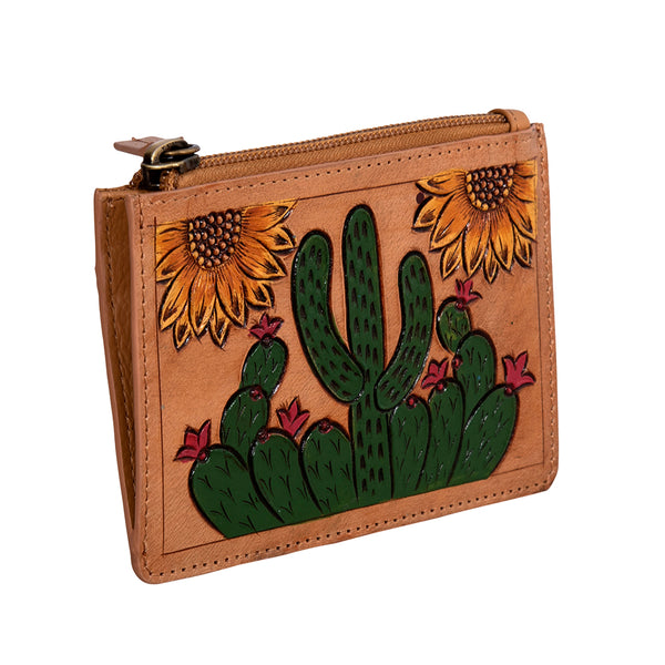 Cactus Plains Hand-tooled Card Holder