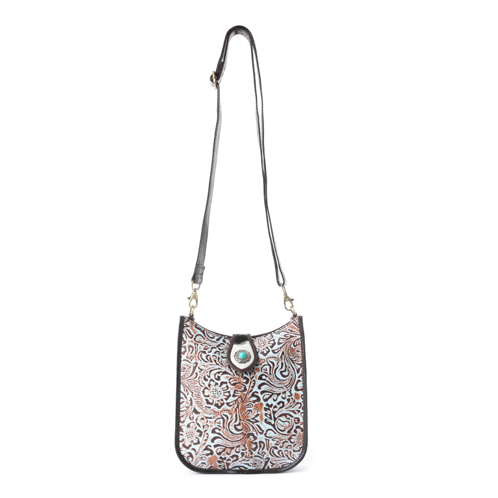 Delilah Creek Embossed Leather Bag - Myra USA