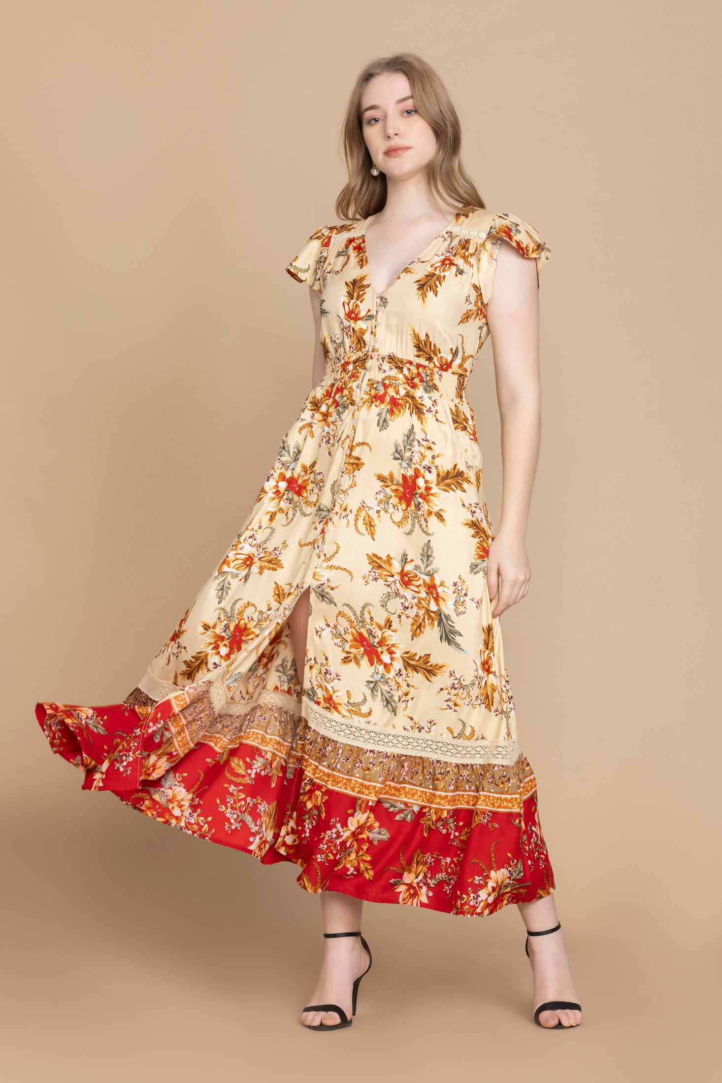 Bohera Georgina Multi-Print Dress - Myra USA