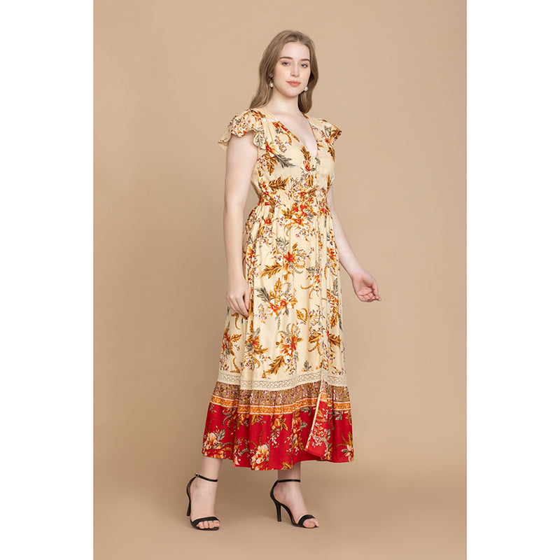 Bohera Georgina Multi-Print Dress