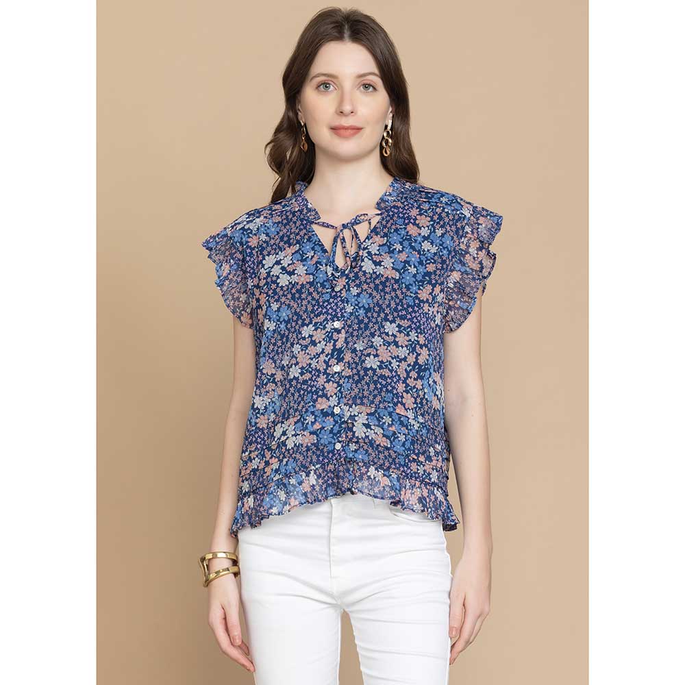 Bohera Dina Coco Floral Pleated Top – Myra Bags