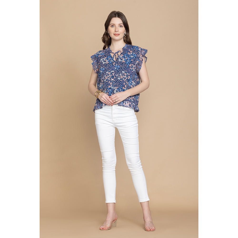 Bohera Dina Coco Floral Pleated Top – Myra Bags