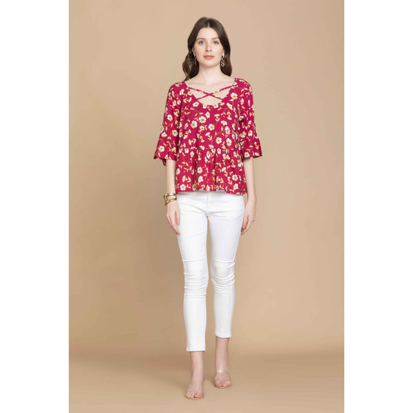 Bethany Floral Top