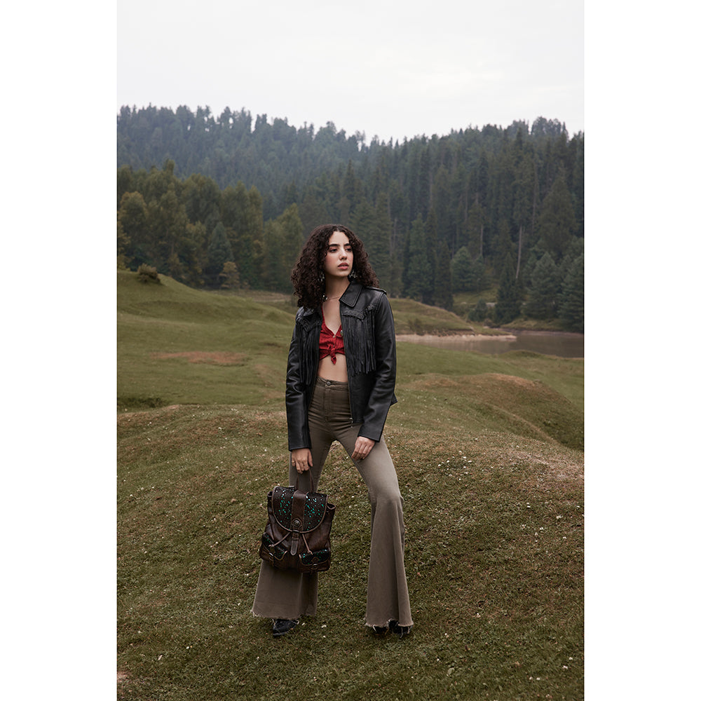 Starlight Prairie Leather & Hairon Bag - Myra USA
