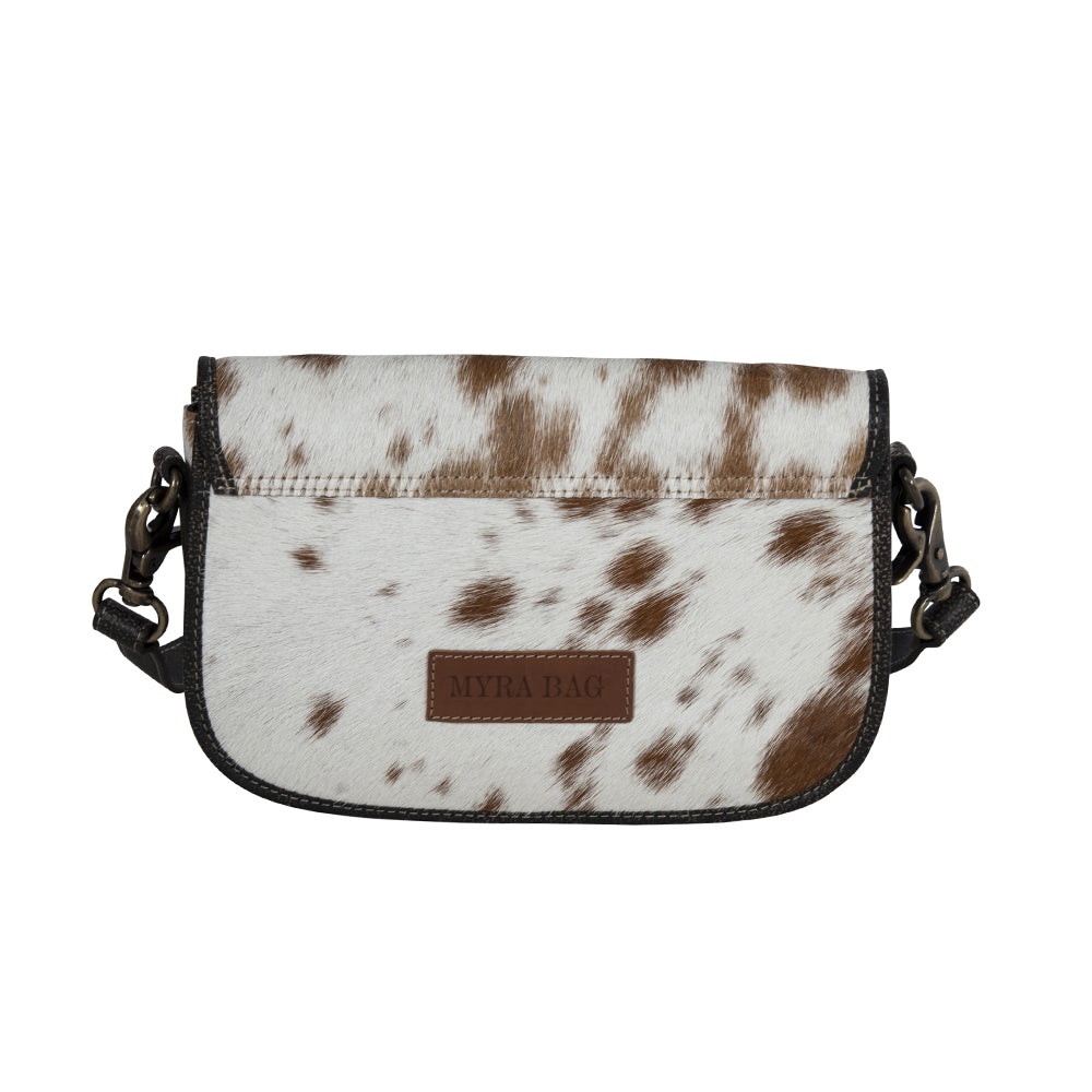 Angus Ridge Leather & Hairon Bag in Light Hair-on Hide - Myra USA