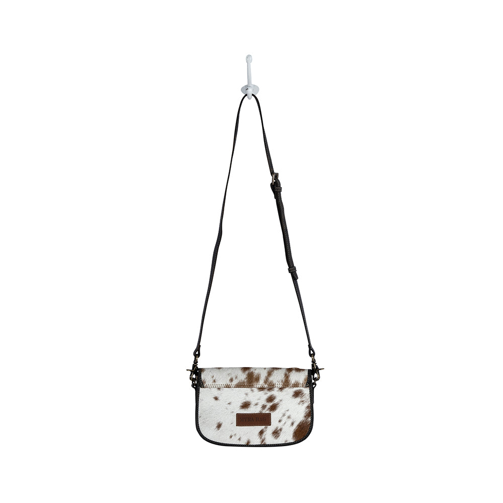 Angus Ridge Leather & Hairon Bag in Light Hair-on Hide - Myra USA