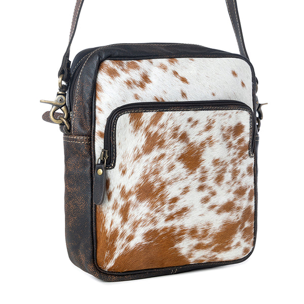 Silver Mine Leather & Hairon Bag - Myra USA