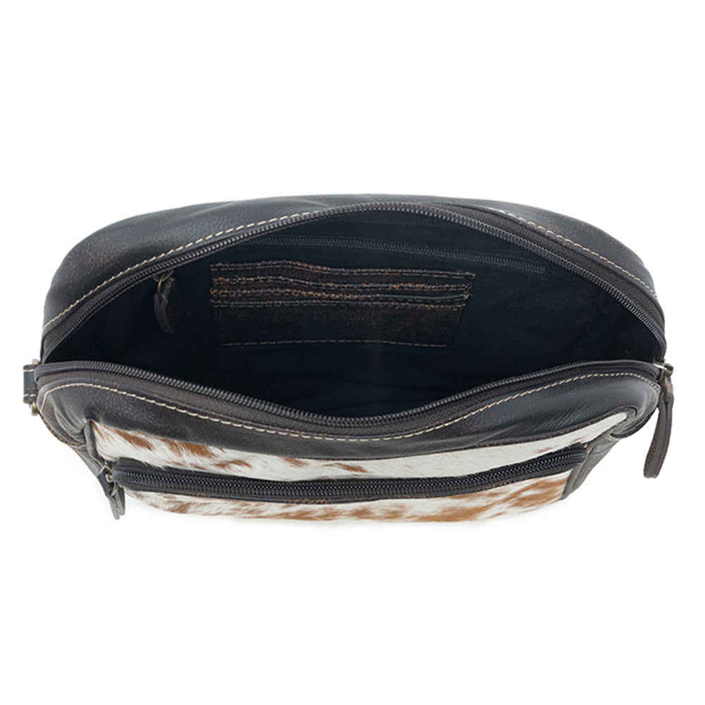 Silver Mine Leather & Hairon Bag - Myra USA