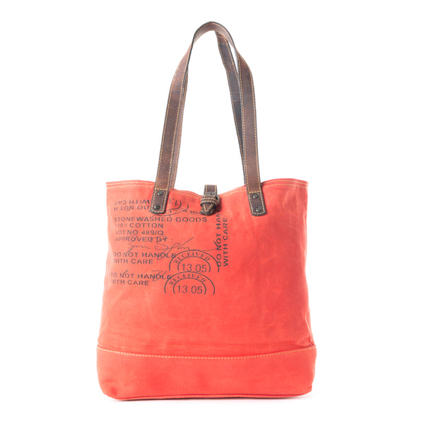 Graded Cotton Woven Canvas Tote Bag - Myra USA