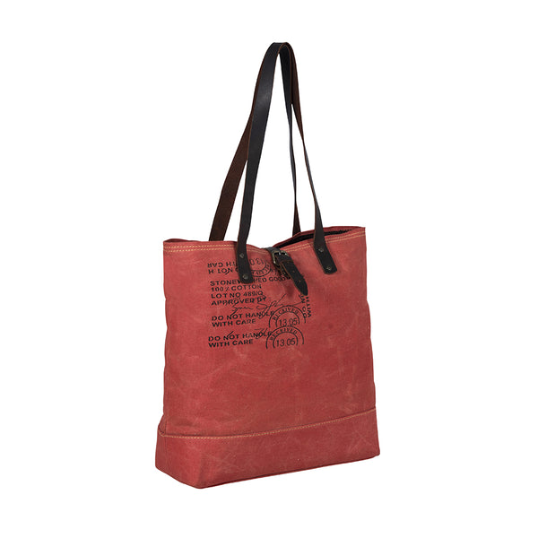 Graded Cotton Woven Canvas Tote Bag