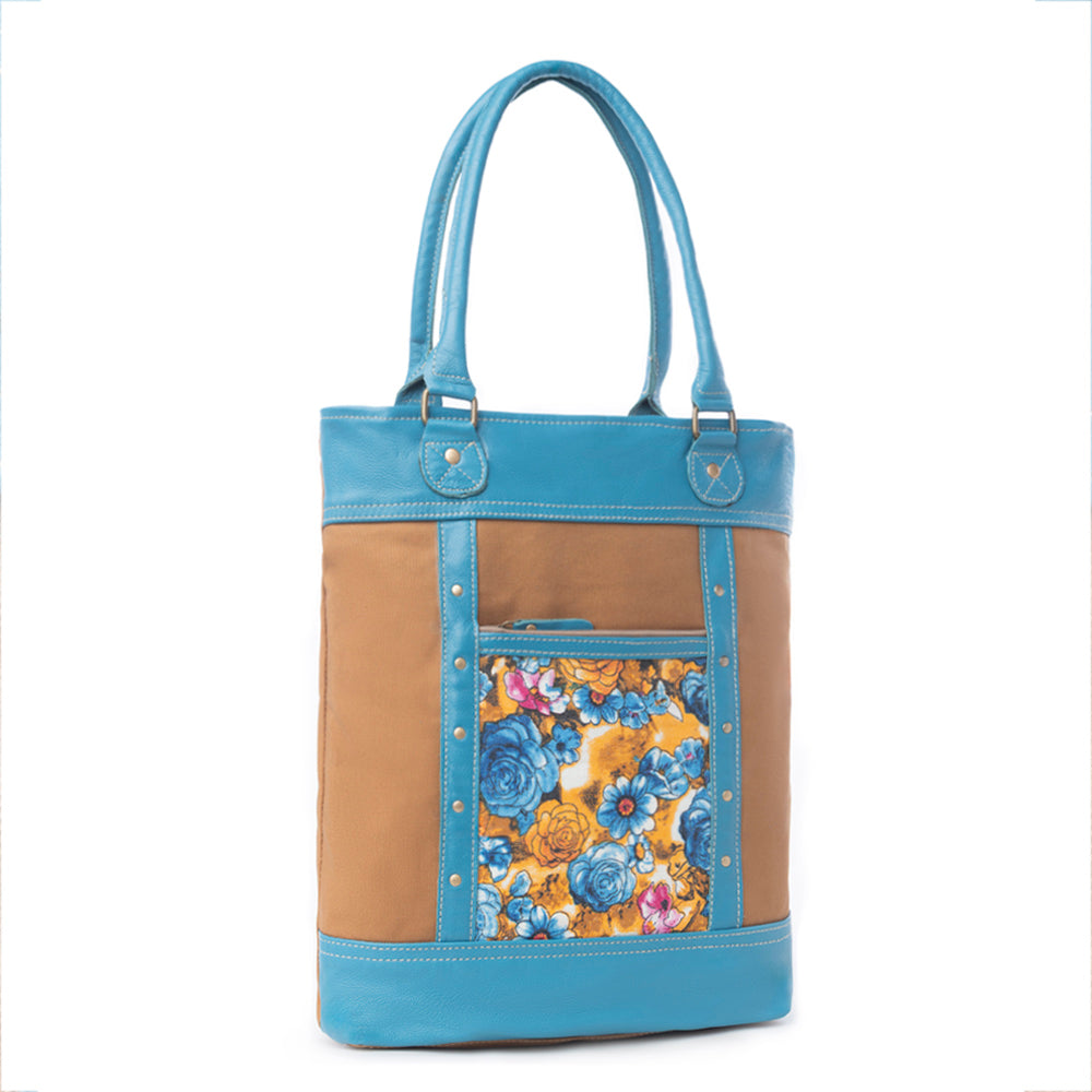 Blue Ridge Blooms Tote Bag - Myra USA