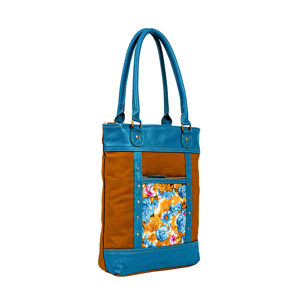 Blue Ridge Blooms Tote Bag - Myra USA