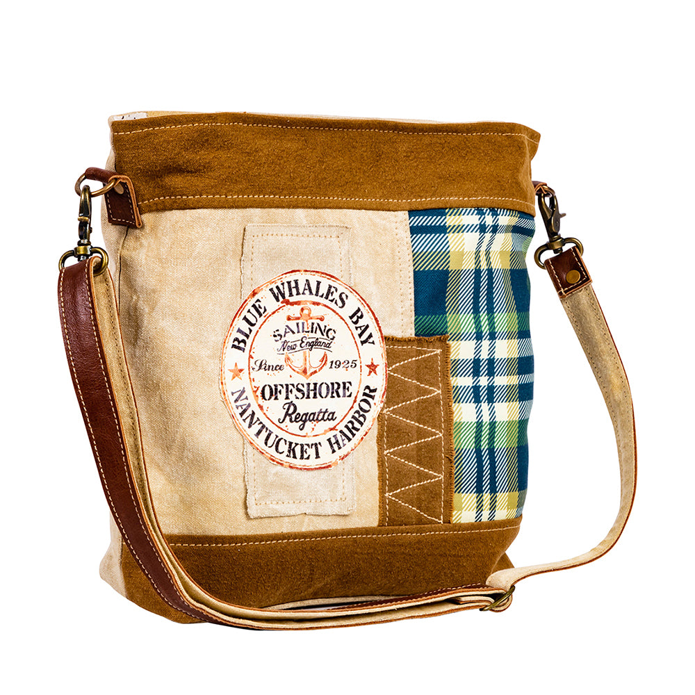 Blue Whales Bay Shoulder Bag - Myra USA