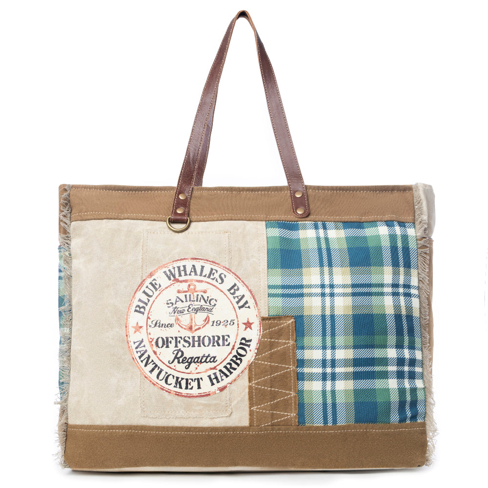 Blue Whales Bay Weekender Bag - Myra USA