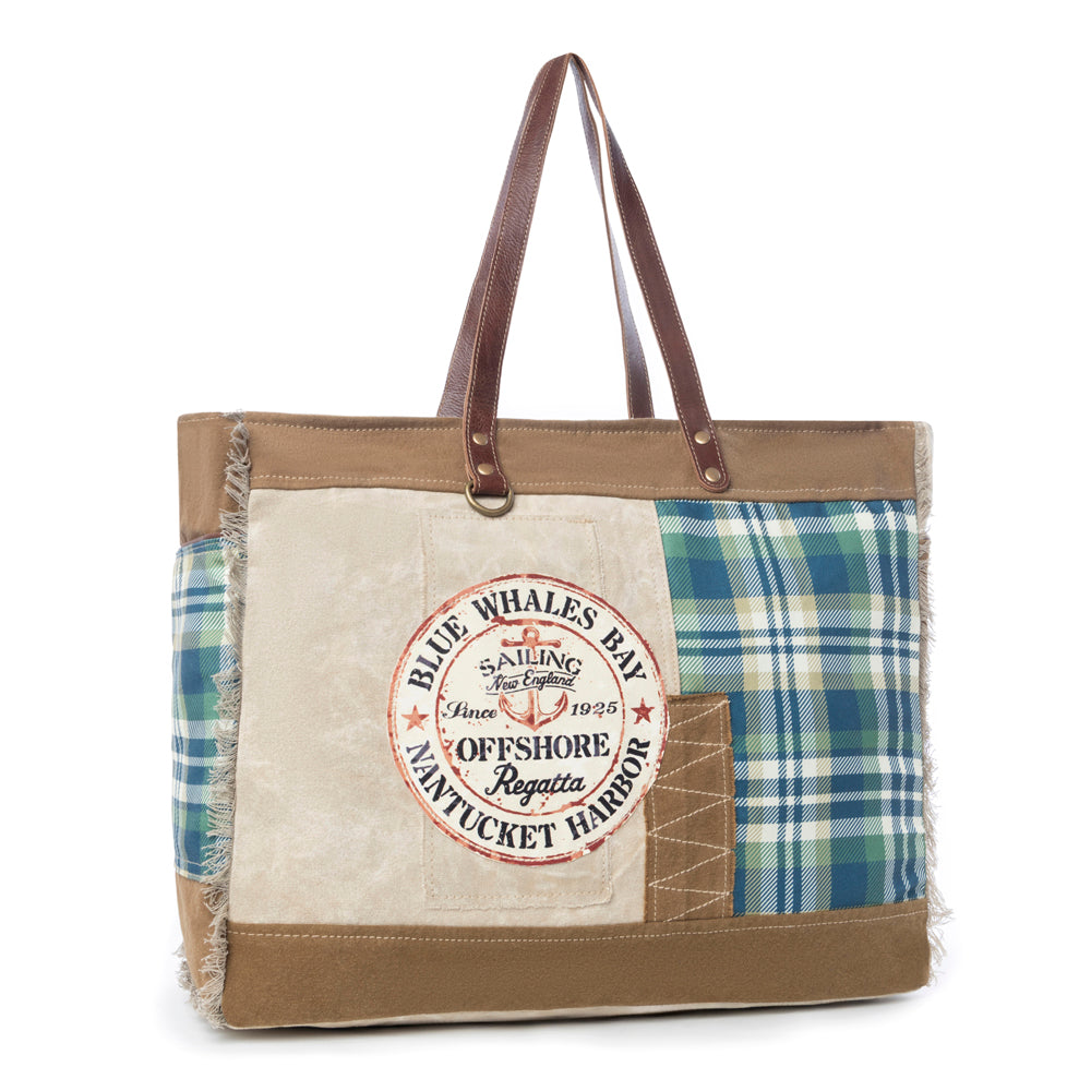 Blue Whales Bay Weekender Bag - Myra USA