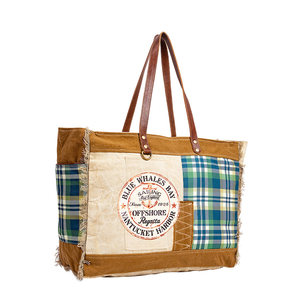 Blue Whales Bay Weekender Bag - Myra USA