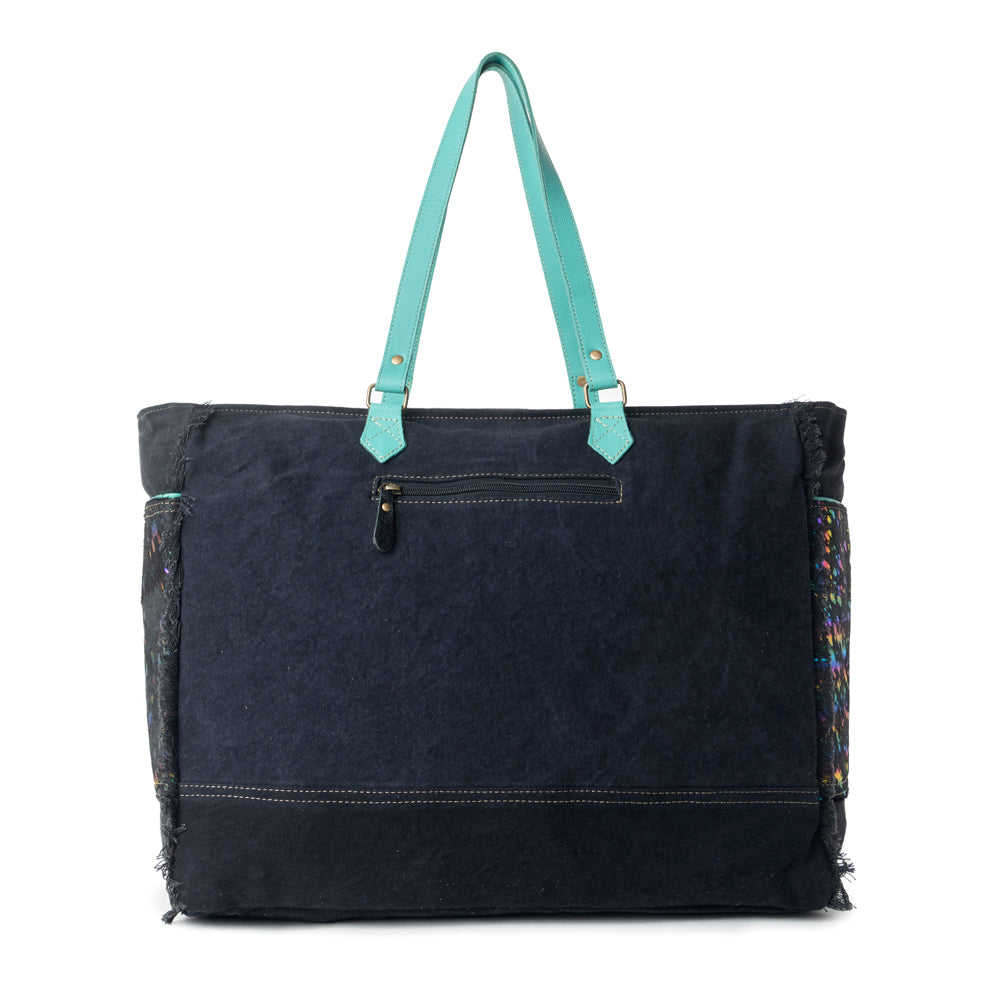Galaxy Fire Weekender Hand-Tooled Bag - Myra USA