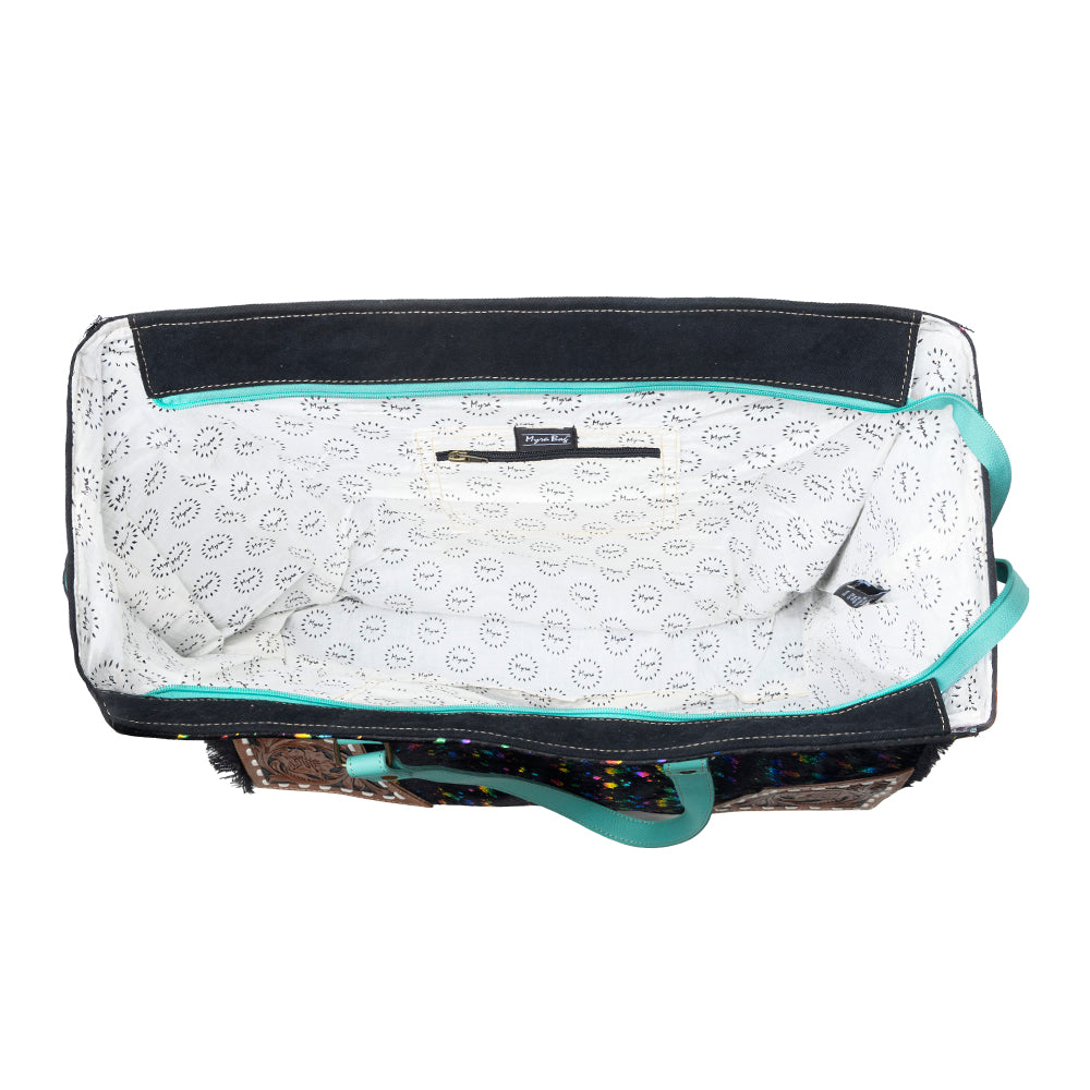 Galaxy Fire Weekender Hand-Tooled Bag - Myra USA