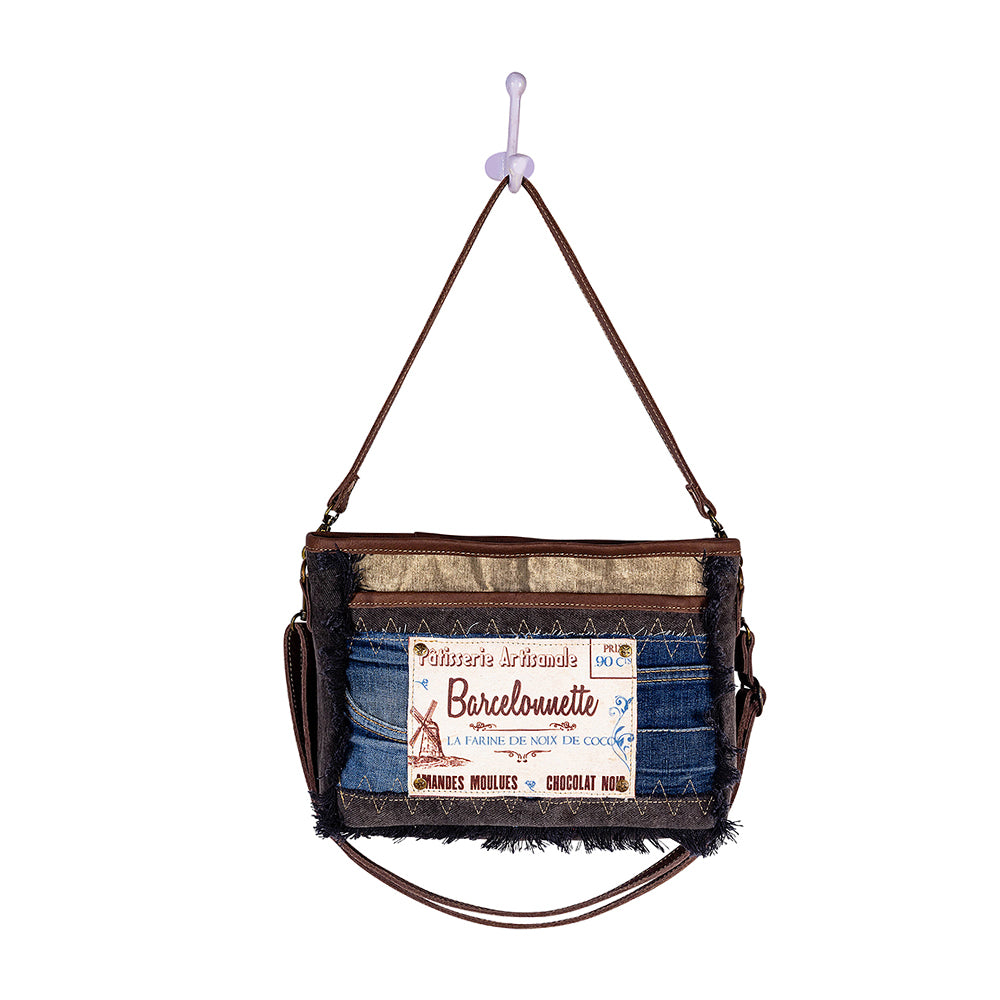 Barcelonnette Denim Small & Crossbody Bag - Myra USA