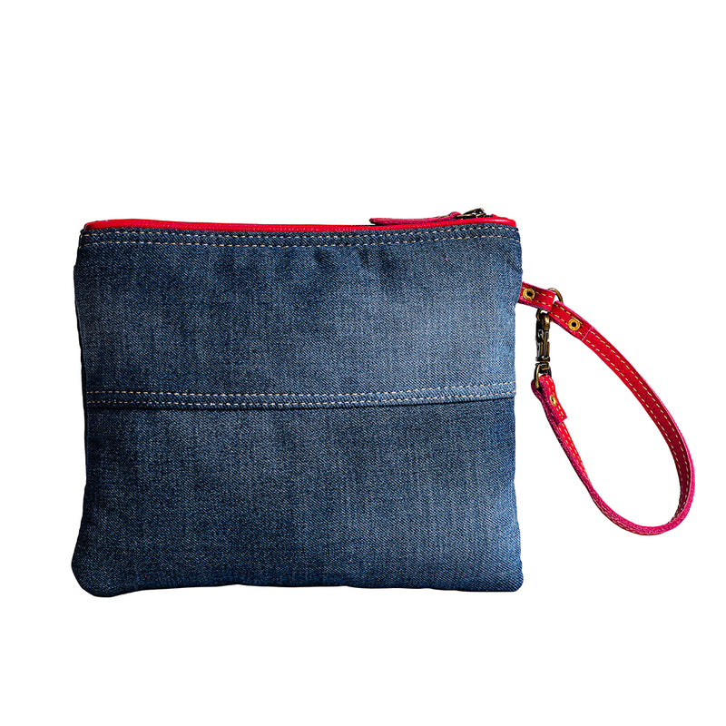 Charley Denim Pouch