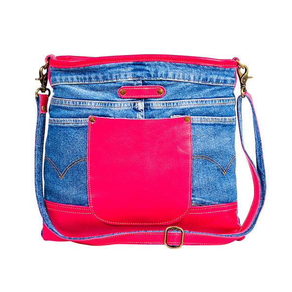 Charley Denim Shoulder Bag - Myra USA
