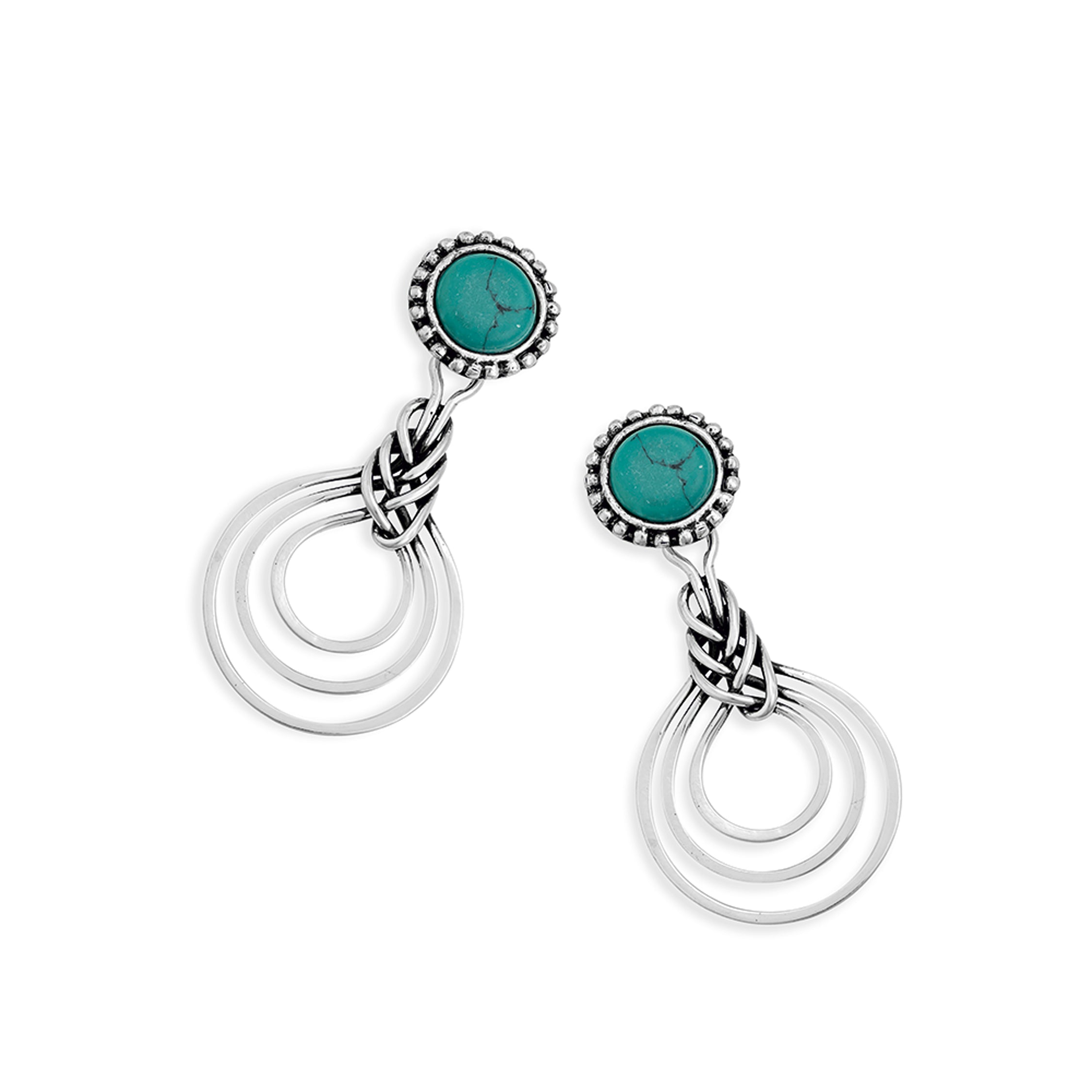 Infinity Dreams Silver Earrings - Myra USA