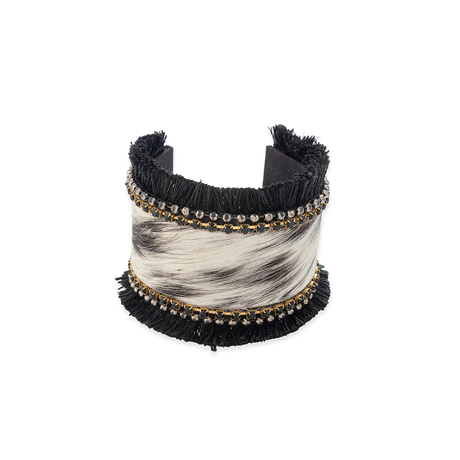 Coal Ridge Hair-on Hide Cuff Bracelet - Myra USA