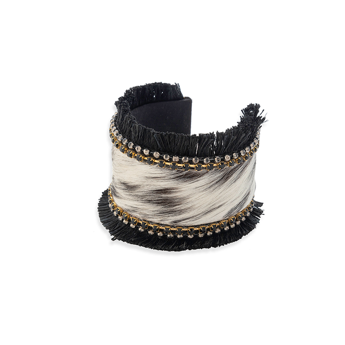 Coal Ridge Hair-on Hide Cuff Bracelet - Myra USA
