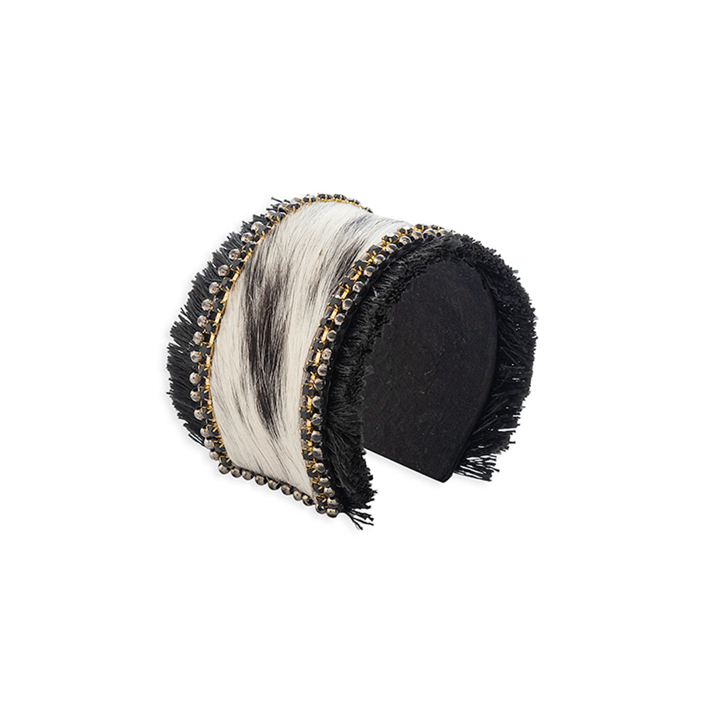 Coal Ridge Hair-on Hide Cuff Bracelet - Myra USA