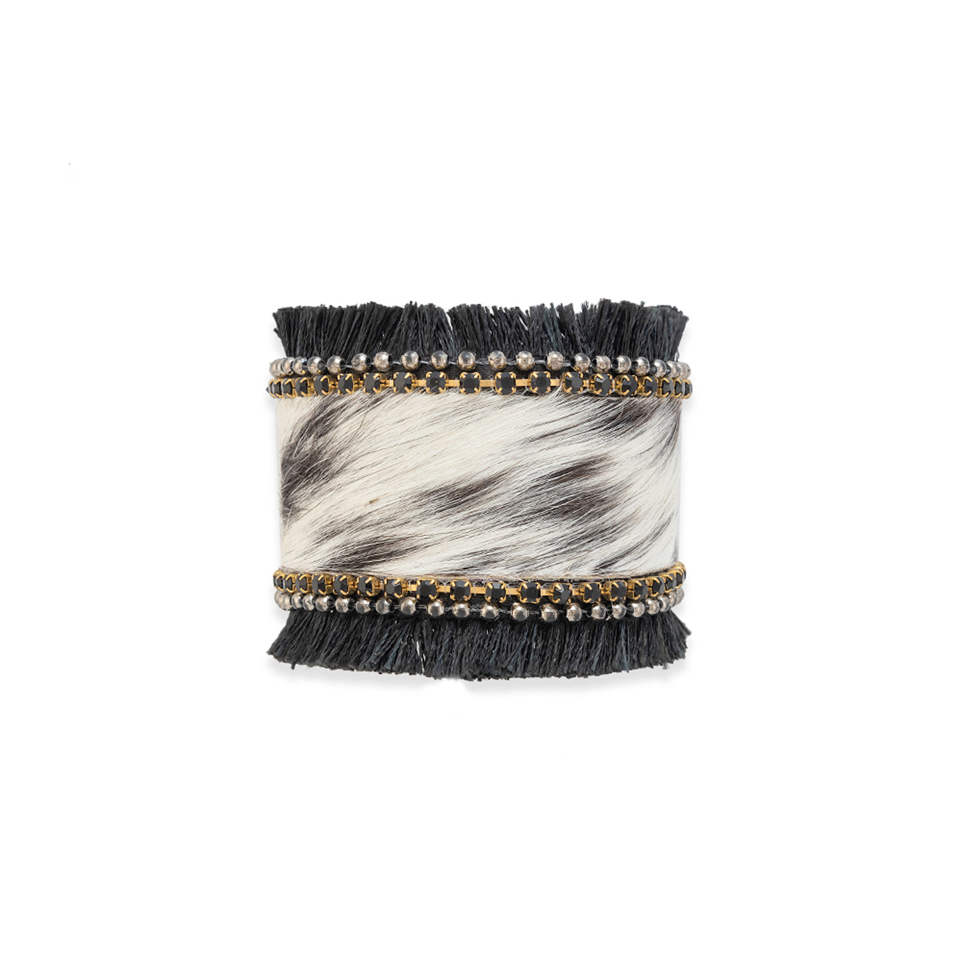 Coal Ridge Hair-on Hide Cuff Bracelet - Myra USA