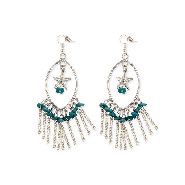 Star Sky Marquise Hoop Earrings - Myra USA