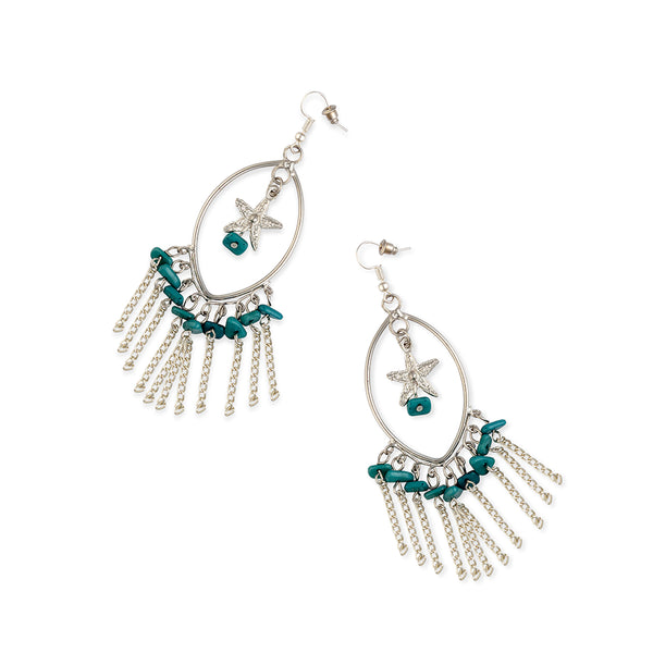 Star Sky Marquise Hoop Earrings - Myra USA
