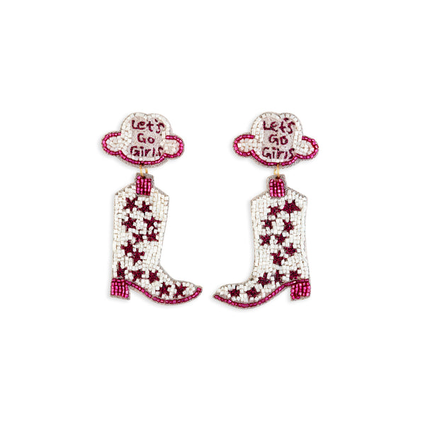 Let’s Go Girls Earrings In Red