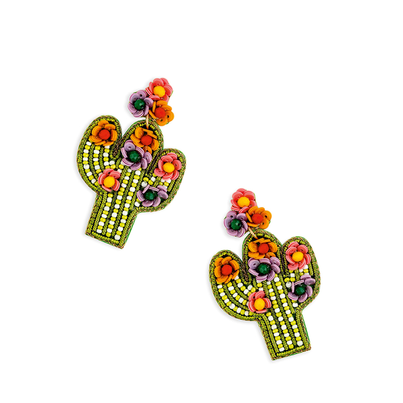 Cactus In Bloom Earrings - Myra USA