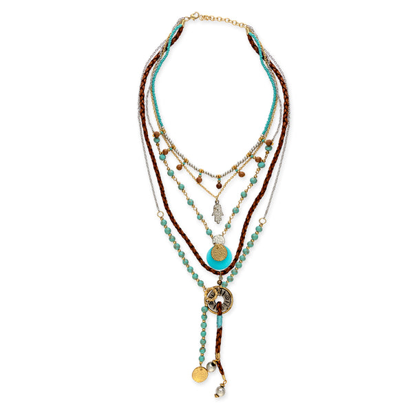 Southwest Spirit Multistrand Necklace - Myra USA
