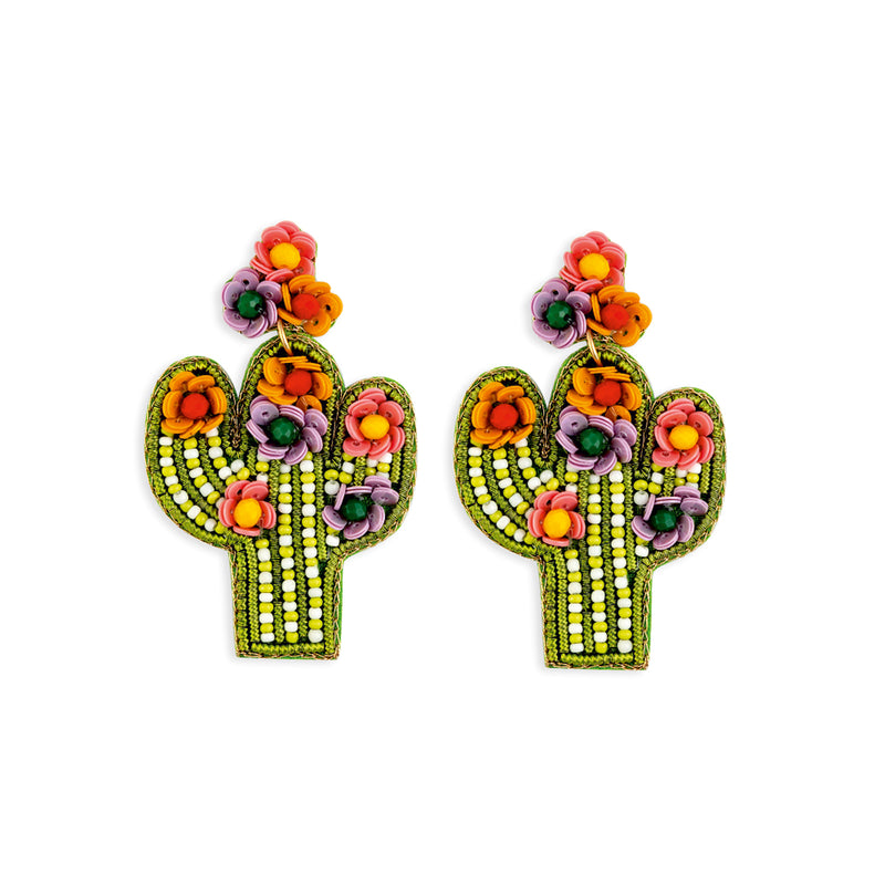 Cacti Chic Set Of 4 Earrings